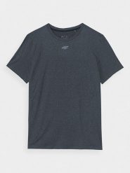 4F Koszulka sportowa w kolorze antracytowym rozmiar: XL. Czarne t-shirty sportowe męskie 4f, xl, z materiału, bez ramiączek, outdoorowe. Za 61.46 zł.