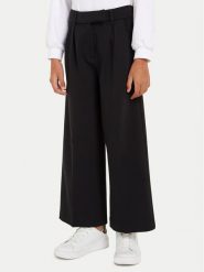 Calvin Klein Jeans Spodnie materiałowe IG0IG02690 Czarny Wide Leg. Czarne spodnie dziewczęce Calvin Klein Jeans, z jeansu. Za 319.99 zł.