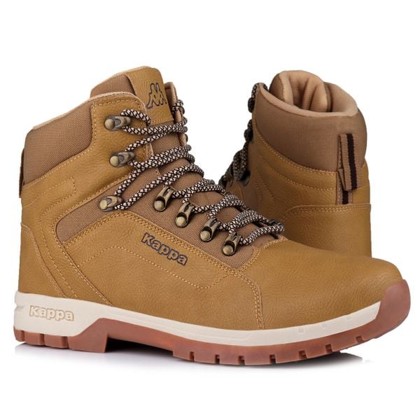 Buty do chodzenia męskie Kappa Dolomo. Brązowe buty sportowe na co dzień męskie Kappa, na zimę, bez zapięcia, trekkingowe. Za 117.37 zł.