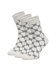 Nine West Skarpety długie CEO_BR_NW_Silver_01_Z_AW25 (3 PACK) Czarny. Czarne skarpetki damskie Nine West, bez wzorów, z materiału. Za 39.99 zł.