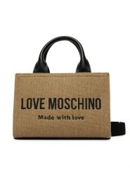 LOVE MOSCHINO Torebka JC4226PP0OKB190A Beżowy. Brązowe torebki klasyczne damskie Love Moschino, bez wzorów, z materiału, bez dodatków. Za 799.99 zł.