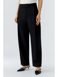 Oui Spodnie w kolorze czarnym rozmiar: 44. Czarne spodnie materiałowe damskie Oui, bez wzorów, z materiału, z podwyższonym stanem. Za 173.99 zł.