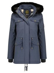 Maison Montaigne Parka "Celemai" w kolorze granatowym rozmiar: XL. Niebieskie parki damskie Maison Montaigne, xl, z aplikacjami. Za 217.99 zł.