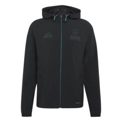 Kurtka z dresu adidas Mercedes LOT. Czarne kurtki męskie Adidas, s, bez wzorów, z dresówki, eleganckie, bez kaptura. Za 300.00 zł.