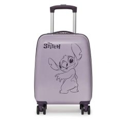 Walizka dziecięca Disney Classics. Fioletowe walizki Disney Classics, bez wzorów. Za 199.99 zł.
