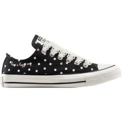 Buty sportowe Converse Chuck Taylor All Star Polka Dot. Czarne buty sportowe na co dzień damskie Converse, bez zapięcia. Za 490.00 zł.
