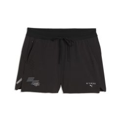 Damskie szorty z tkaniny PUMA x HYROX PWRMODE PUMA. Czarne spodenki sportowe damskie Puma, bez wzorów, z materiału, klasyczne, z standardowym stanem. Za 279.00 zł.