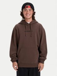 Quiksilver Bluza Cb Hood EQYFT05128 Brązowy Comfort Fit. Brązowe bluzy bez kaptura męskie Quiksilver, m, z bawełny. Za 369.99 zł.