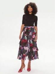 Ted Baker Sukienka codzienna Rowana 275007 Czarny Slim Fit. Czarne sukienki damskie Ted Baker, na co dzień, bez wzorów, z wiskozy, bez kołnierzyka, bez ramiączek, proste. Za 1,389.00 zł.