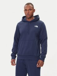 The North Face Bluza Simple Dome NF0A89FC Granatowy Regular Fit. Niebieskie bluzy bez kaptura męskie The North Face, l, z bawełny. Za 239.99 zł.