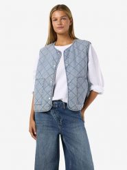 Noisy may Kamizelka pikowana "Cleo" w kolorze błękitnym rozmiar: L. Niebieskie kamizelki damskie Noisy may, l, z bawełny. Za 118.84 zł.