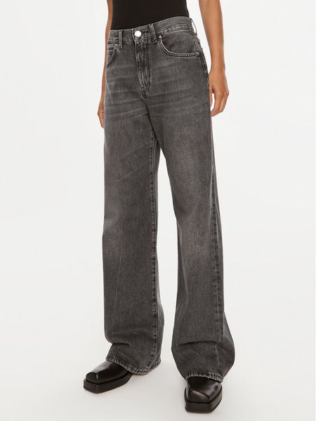 Pinko Jeansy Wanda 101733 A24X Szary Wide Leg. Szare jeansy damskie Pinko. Za 689.99 zł.