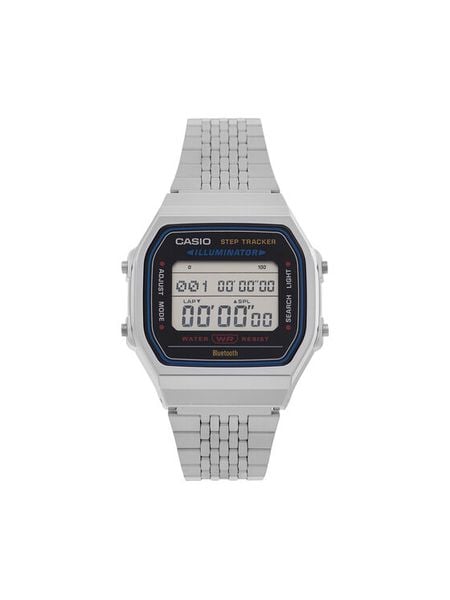 Casio Zegarek Vintage ABL-100WE-1AEF Srebrny. Szare, cyfrowe zegarki męskie Casio, srebrne. Za 379.00 zł.