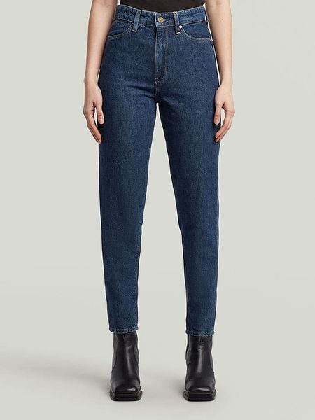 G-Star Dżinsy "Janeh" - Mom fit - w kolorze granatowym rozmiar: W28/L32. Niebieskie jeansy damskie G-Star, z podwyższonym stanem. Za 240.99 zł.