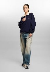 Bluza sportowa damska Prosto Coach bez kaptura. Niebieskie bluzy bez kaptura damskie Prosto., m, z dzianiny. Za 254.99 zł.