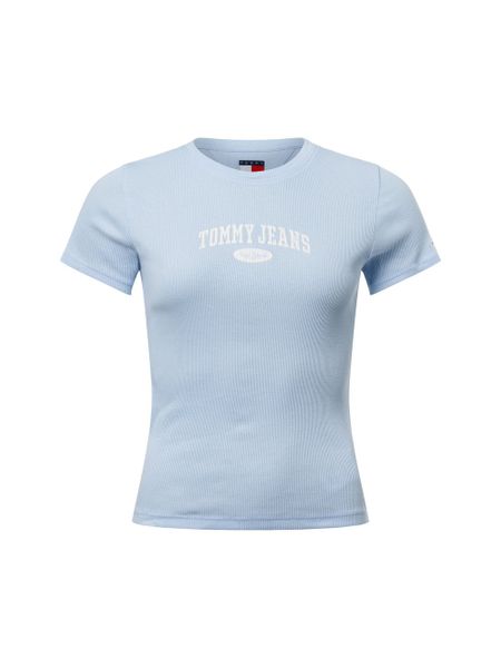 Tommy Jeans Koszulka Kobiety Bawełna niebieski, L. Niebieskie t-shirty damskie Tommy Jeans, l, bez wzorów, z bawełny, bez kołnierzyka. Za 119.95 zł.