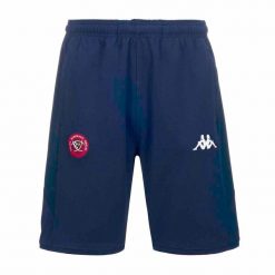 Szorty Union Bordeaux-Bègles Alozip 7 2023/24. Niebieskie szorty męskie Kappa, bez wzorów, z tkaniny, sportowe. Za 244.00 zł.