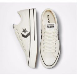 Buty Converse Star Player 76 Premium białe. Białe buty sportowe na co dzień męskie Converse, z bawełny, bez zapięcia. Za 360.35 zł.