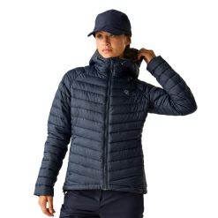 Kurtka Damska Air Lite Baffled Jacket. Niebieskie kurtki damskie Dare 2b, s, bez wzorów, z materiału, z kapturem. Za 374.99 zł.