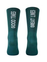 Skarpety rowerowe NORTHWAVE Good Times Sock zielony. Zielone skarpetki męskie Northwave, bez wzorów, z tkaniny. Za 69.00 zł.
