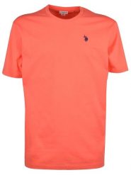 U.S. Polo Assn. Koszulka w kolorze pomarańczowym rozmiar: M. Pomarańczowe koszulki polo męskie U.S. Polo Assn., m, bez wzorów, z bawełny, bez ramiączek. Za 83.62 zł.