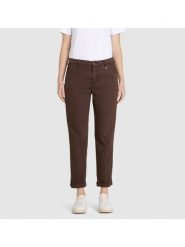 MAC Spodnie - Chino Kobiety Lyocell brązowy jednolity, 40. Brązowe spodnie materiałowe damskie MAC, bez wzorów, z lyocellu. Za 499.95 zł.