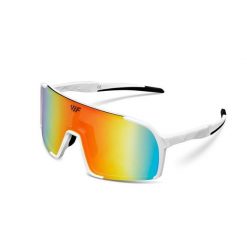 Uniwersalne sportowe okulary przeciwsłoneczne z polaryzacją VIF One White. Białe okulary przeciwsłoneczne damskie VIF, z gumy. Za 269.00 zł.