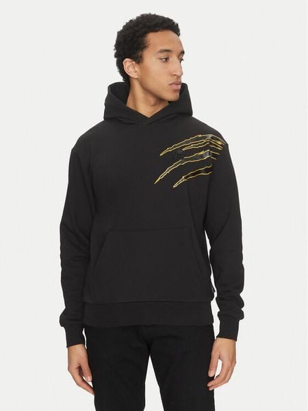 Plein Sport Bluza SAEC MJB3588 STE001N Czarny Relaxed Fit. Czarne bluzy bez kaptura męskie Plein Sport, bez wzorów, z bawełny, sportowe, bez kołnierzyka, bez ramiączek. Za 774.00 zł.