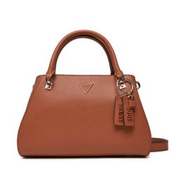 Torebka Guess. Brązowe torebki klasyczne damskie Guess, z aplikacjami, bez dodatków. Za 409.99 zł.