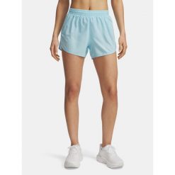 Spodenki Dasmkie UA Fly By 3'' Shorts 1382438-494 XS. Niebieskie szorty damskie Under Armour, bez wzorów, sportowe. Za 112.99 zł.
