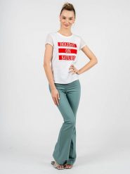 Patrizia Pepe T-Shirt | 2J2218 A4XM | Kobieta | Biały. Białe t-shirty damskie Patrizia Pepe, bez wzorów, z bawełny, bez kołnierzyka. W wyprzedaży za 209.00 zł.