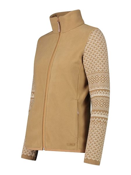 CMP Kurtka polarowa w kolorze jasnobrązowym rozmiar: 36. Brązowe kurtki damskie CMP, bez wzorów, z materiału, bez kaptura. Za 223.46 zł.