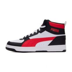 Buty Puma Rebound Joy M 37476522 białe. Białe buty sportowe na co dzień męskie z gumy, bez zapięcia. Za 527.12 zł.