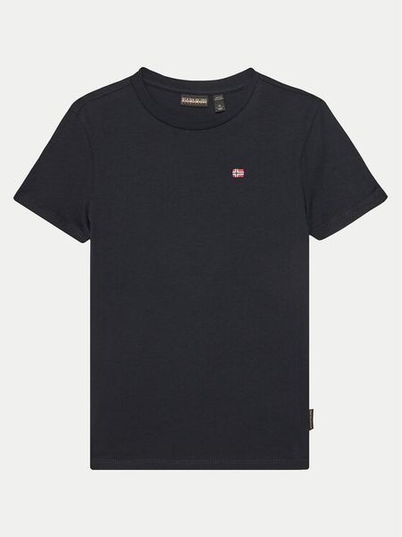 Napapijri T-Shirt Salis SS 2 NP0A4GEH0411 D Czarny Regular Fit. Czarne t-shirty chłopięce Napapijri, bez wzorów, z bawełny, bez ramiączek. Za 119.99 zł.