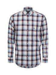 Fynch-Hatton koszula casual Mężczyźni Regular Fit Bawełna wielokolorowy|niebieski, L. Niebieskie koszule męskie Fynch-Hatton, l, bez wzorów, z bawełny, bez kołnierzyka, bez ramiączek. Za 249.95 zł.