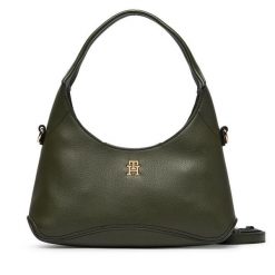 Torebka Tommy Hilfiger. Zielone torebki klasyczne damskie Tommy Hilfiger, bez wzorów, bez dodatków. Za 449.99 zł.