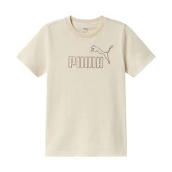 Koszulka Puma Ess Rhinestone Tee G Dzieci. Brązowe koszulki dziewczęce Puma, s, bez wzorów, z bawełny, bez ramiączek. Za 174.99 zł.