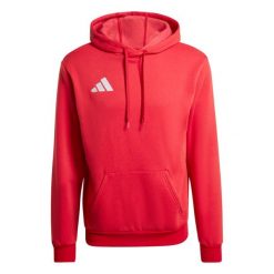 Bluza męska adidas Entrada 26 Hoody. Białe bluzy z kapturem męskie Adidas, m, z polaru. Za 134.99 zł.