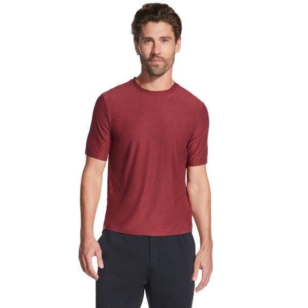 T-shirt sportowy z krótkim rękawem męski Go Dri All Day Tee. Czerwone t-shirty męskie Skechers, m, bez wzorów, z materiału, bez kołnierzyka. Za 129.99 zł.