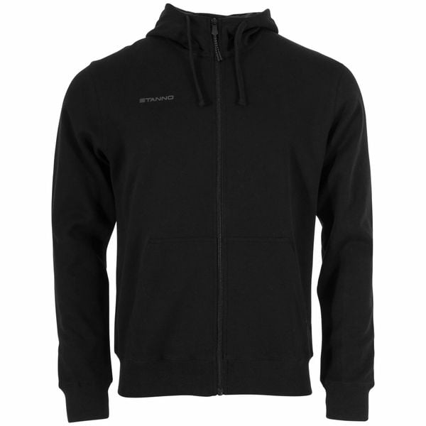 Bluza z kapturem i zamkiem błyskawicznym Stanno Base. Czarne bluzy sportowe damskie STANNO, m, bez wzorów, z bawełny, bez ramiączek, z kapturem. Za 246.75 zł.