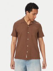 Tommy Jeans Koszula DM0DM23058 Brązowy Regular Fit. Brązowe koszule męskie Tommy Jeans, m, bez wzorów, z bawełny, bez kołnierzyka, bez ramiączek. Za 329.99 zł.