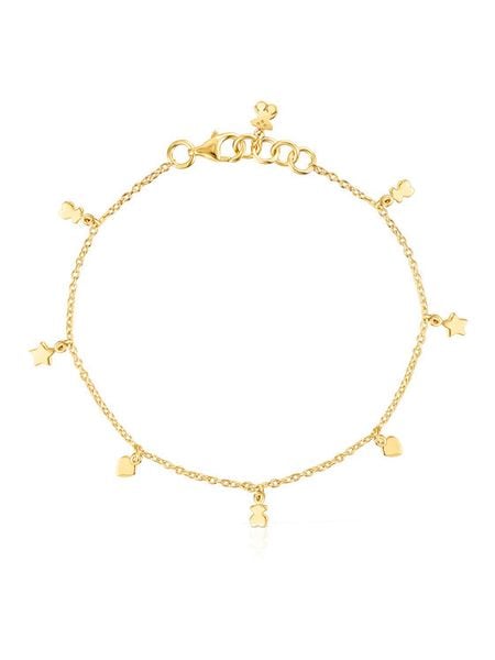 TOUS Bransoletka Cool Joy 1003190800 Złoty. Żółte bransoletki damskie Tous, srebrne. Za 499.99 zł.