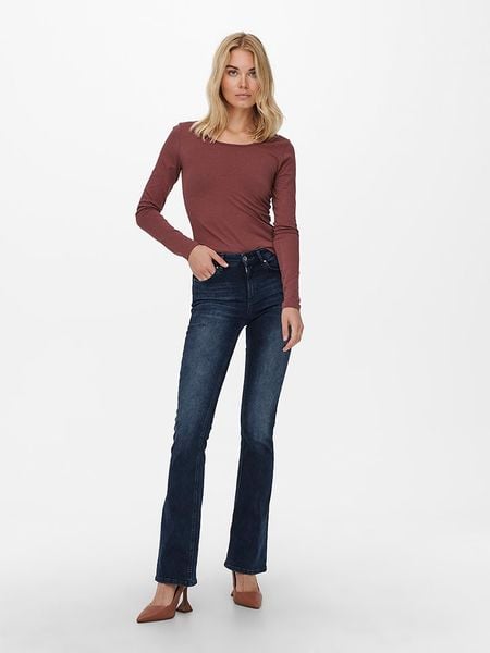 ONLY Dżinsy - Flare fit - w kolorze granatowym rozmiar: XS/L30. Niebieskie jeansy damskie Only. Za 144.95 zł.