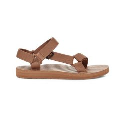 Sandały trekkingowe damskie Teva Original Universal. Czarne obuwie trekkingowe damskie Teva, bez wzorów, bez obcasa. W wyprzedaży za 249.00 zł.