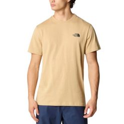 T-Shirt Simple Dome Rozmiar XS Beżowy - NF0A2TX5LK5. Brązowe t-shirty męskie The North Face, m, bez wzorów, z bawełny, bez kołnierzyka. W wyprzedaży za 120.35 zł.