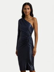 LAUREN RALPH LAUREN Sukienka koktajlowa 253957567001 Granatowy Slim Fit. Niebieskie sukienki damskie Lauren Ralph Lauren, bez wzorów, z syntetyku, wizytowe, bez kołnierzyka, bez ramiączek. Za 1,199.00 zł.