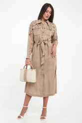 Sukienka szmizjerka z ozdobnymi kamieniami LIU JO. Sukienki damskie Liu Jo, bez wzorów, bez kołnierzyka, bez ramiączek, szmizjerki. Za 1,289.00 zł.