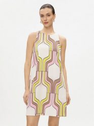 Marella Sukienka letnia Agordo 2413221053 Kolorowy Regular Fit. Sukienki damskie Marella, na lato, bez wzorów, z syntetyku, bez kołnierzyka, bez ramiączek. Za 1,249.00 zł.