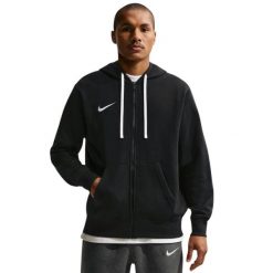 Bluza męska Nike Park 26 Fleece Full-Zip Hoodie. Czarne bluzy sportowe męskie Nike, bez wzorów, z bawełny, sportowe, bez kołnierzyka, bez ramiączek. Za 192.99 zł.
