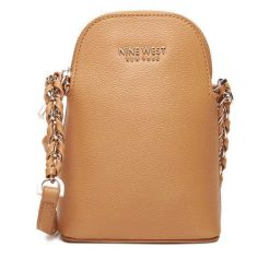Torebka Nine West. Brązowe listonoszki damskie Nine West, bez wzorów, bez dodatków. Za 129.99 zł.